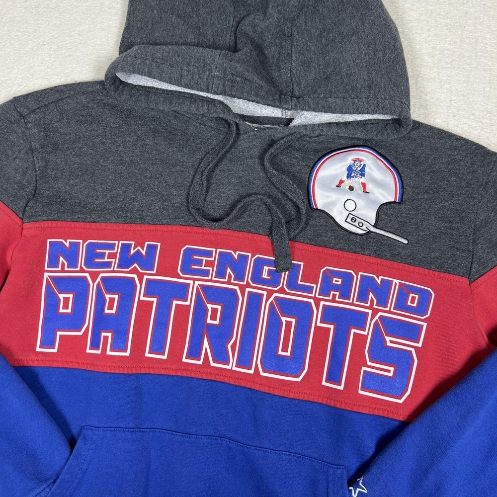 Starter‎ New England Patriots Hoodie Mens XL Multicolor Fleece Pullover NFL